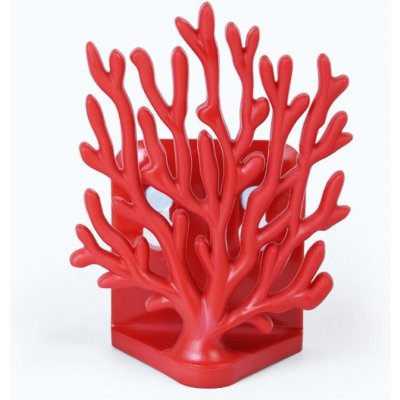 QUALY DESIGN Držák na houbu Coral 10335RD, červený – Zboží Mobilmania