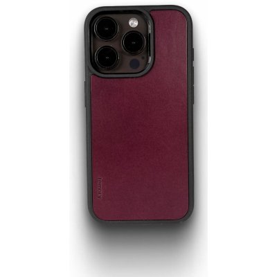 Lemory iPhone 15 Pro kožený s podporou MagSafe purpurový