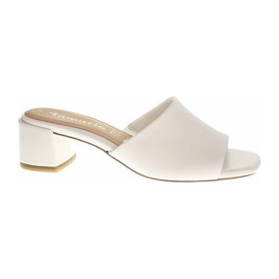 Tamaris pantofle dámské pantofle 1-27204-28 white leather bílá
