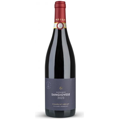 Vinařství Václav Sangiovese suché červené 2023 13% 0,75 l (holá lahev) – Zboží Dáma