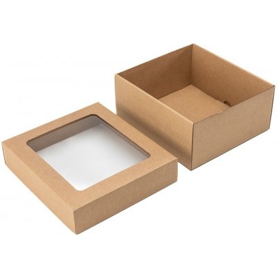 Eobaly.cz Dárková krabice dno + průhledné víko 225x200x100 mm 25 ks – Zboží Mobilmania