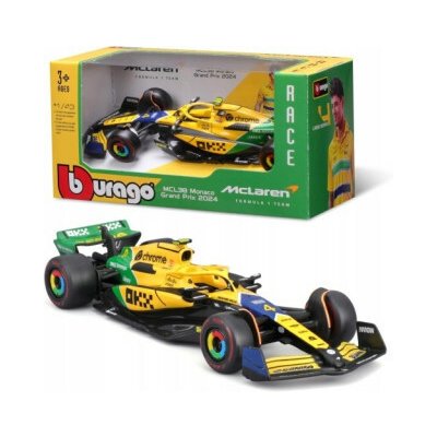 Bburago ModelBOLID F1 McLaren MCL38 Norris Monaco GP 2024 Senna 18-38214 (Hračka 1:43 – Hledejceny.cz