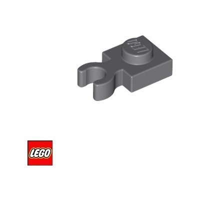 LEGO® 4085d Podložka 1x1 s klipem Tmavě-Šedá – Zbozi.Blesk.cz