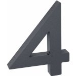 Domovní číslo 3D - „4“, 100 mm, hliník, matný antracit RN.100LV.4.AL.AM.3D – Hledejceny.cz