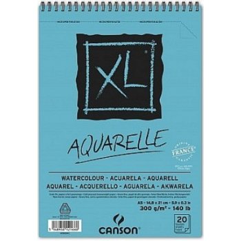 Canson XL Aquarelle skicák kroužková vazba 300g A5 20 archů