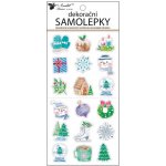 Anděl Přerov Samolepky s ražbou vánoční motivy 10 x 21 cm, 1 arch – Hledejceny.cz