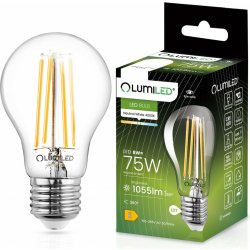 Lumiled LED žárovka E27 A60 8W = 75W 1055lm 4000K Neutrální bílá 360° Filament