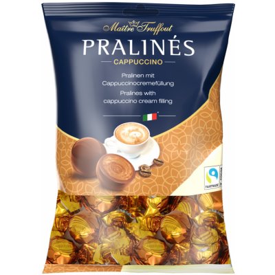 Maitre Truffout Pralinky z mléčné čokolády s příchutí kapučína 125 g – Sleviste.cz