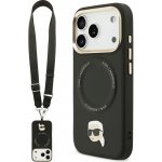 Karl Lagerfeld - Hardcase Big Strap Karl Metal Logo MagSafe pouzdro pro iPhone 17 Pro Max - černé – Zboží Mobilmania