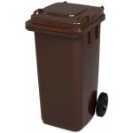 Lobster 106589 Popelnice hranatá 240l PVC-hnědá – Zboží Dáma