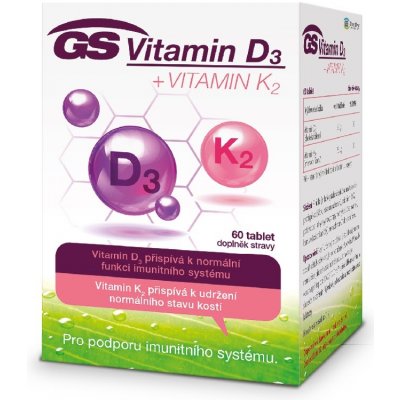 GS Vitamin D3 + VITAMIN K2 60 tablet