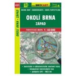 Turistická mapa 451 Okolí Brna západ 1:40 000 – Zboží Dáma