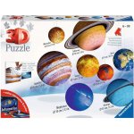 RAVENSBURGER 3D Sluneční soustava 8x puzzleball 522 ks – Hledejceny.cz
