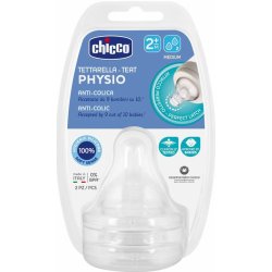 Chicco dudlík na láhev Perfect 5/Well Being fyziologický střední průtok 2 ks V001517