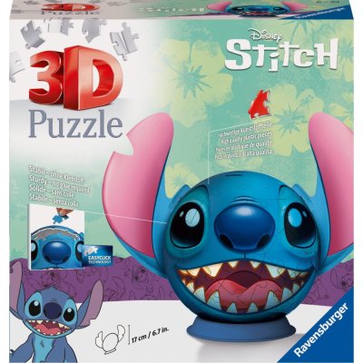 RAVENSBURGER 3D Puzzleball Stitch s ušima 77 ks – Sleviste.cz