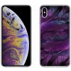 Pouzdro a kryt na mobilní telefon Apple Pouzdro mmCase Gelové iPhone XS Max - fialová pírka