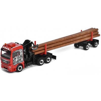 Herpa MAN TGX XLX 6c přeprava dřeva 1:87