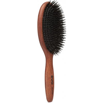 EVO Bradford Pin Bristle Dressing Brush plochý kartáč s nylonovými a kančími štětinami – Zboží Dáma