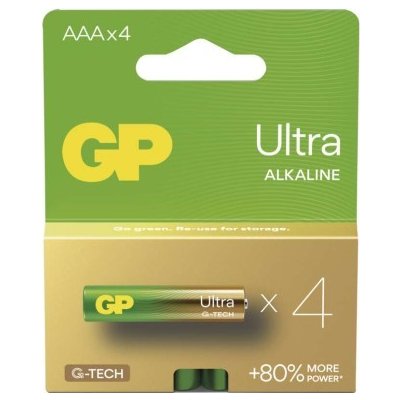 Alkalická baterie GP Ultra AAA (LR03) – Zboží Živě