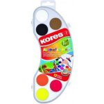 Kores vodové barvy Akuarellas Mini 12 ks 25 mm – Zboží Dáma