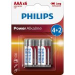 Philips Power Alkaline AAA 4+2ks LR03P6B/10 – Zbozi.Blesk.cz