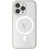 Pouzdro a kryt na mobilní telefon Apple Woodcessories Clear Case MagSafe Offwhite iPhone 14 Pro