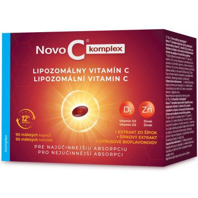 Novo C PLUS Lipozomální vitamín C 90 kapslí