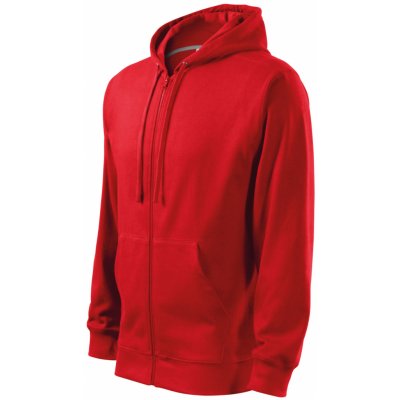 Malfini Trendy Zipper s kapucí 410 červená – Zboží Mobilmania