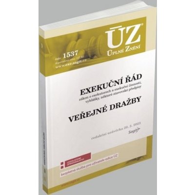 ÚZ 1537 Exekuční řád, veřejné dražby – Hledejceny.cz