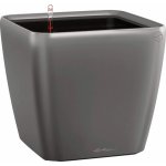 Lechuza Květináč Quadro Premium LS 43 antracitová metalický 43 x 43 x 40 cm – Hledejceny.cz