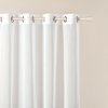 Záclona Průhledná bílá záclona NOVELIA se zavěšením na kruhy Šírka 140 cm | Dĺžka 250 cm biela Stříbrná