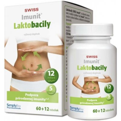 Simply You Imunit Swiss Laktobacily 60 + 12 tobolek – Hledejceny.cz