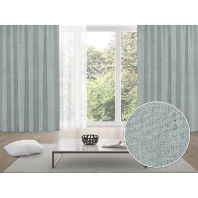 Biante 100% zatemňovací závěs Blackout BKL-604 Šedozelený režný - šířka 140 cm 140x140 cm – Hledejceny.cz