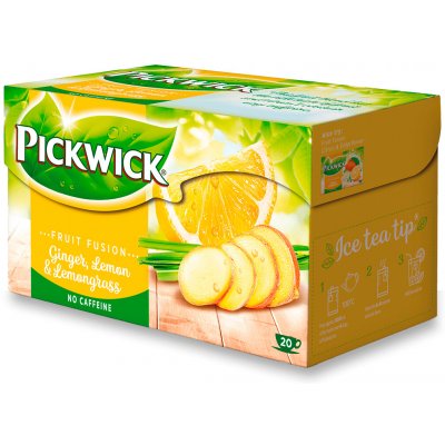 Pickwick Zázvor s citrónem citrónovou trávou ovocný čaj 20 x 2 g – Zbozi.Blesk.cz
