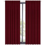 Fliying Sada závěsů Luciana, 2dílná, 140x250 cm-bordó – Zboží Mobilmania