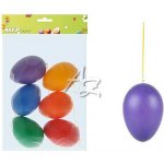 Vajíčka plast 9cm/6ks mix colors S160343 – Zboží Dáma