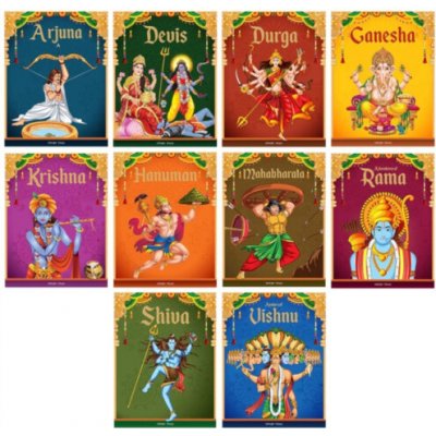 Tales from Indian Mythology (Collection of 10 Books) Story Books for Kids - Wonder House Books – Zboží Dáma