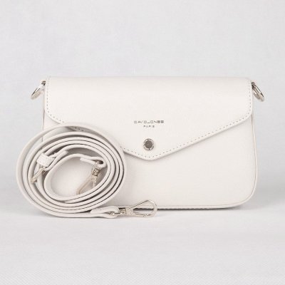 David Jones Malá krémově bílá crossbody kabelka CM6120B – Zboží Mobilmania