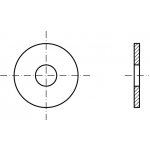 PROFISTYL DIN 9021 podložka po nýty velkoplošná černá Varianta: DIN 9021 podložka pod nýty (3,2x9x0,8mm M3 – Zboží Mobilmania