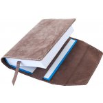 Variabilní obal se záložkou Hnědá semiš – Zboží Dáma