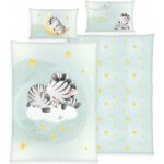 Baby Nellys Green Dětské povlečení do postýlky Malá Zebra 100 x 135 cm 40 x 60 cm – Zboží Dáma