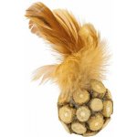 HipHop Cat Míček matabi s peřím 5 cm – Zboží Dáma