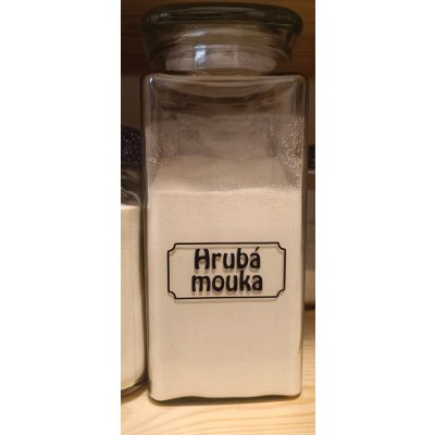 samolepka Stylové samolepky na kořenky a kuchyňské nádoby - Hrubá mouka – Zboží Živě