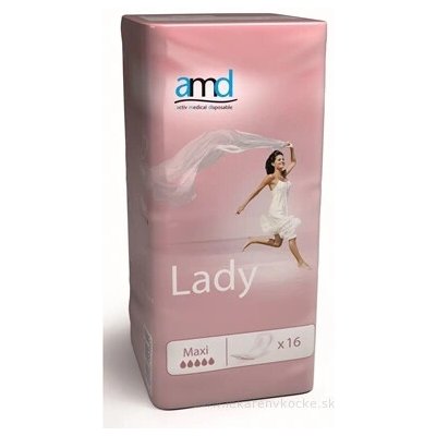 AMD Lady maxi inkontinenční vložky pro ženy 8,5 x 14,1 cm nasákavost 800 ml 16 ks – Zbozi.Blesk.cz