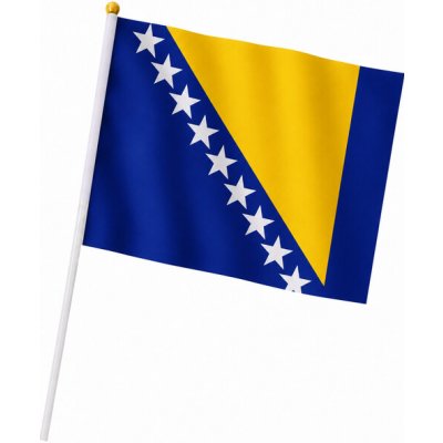 WARAGOD Mávající vlajka 30 x 40 cm, Bosna a Hercegovina – Hledejceny.cz