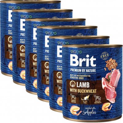 Brit Premium by Nature Lamb with Buckwheat 6 x 0,8 kg – Zboží Mobilmania