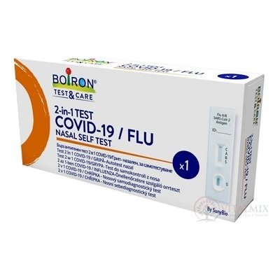 Boiron Test&Care 2-in-1 COVID-19/FLU nosní samodiagnostický test 1 ks – Zbozi.Blesk.cz