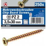 BGS Diy BGS 80961, Víceúčelové šrouby | křížové PZ2 | 3,5 x 30 mm | 250 ks – Hledejceny.cz