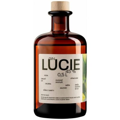 Šafránka LUCIE Gin 45% 0,5 l (holá láhev) – Sleviste.cz