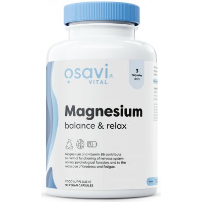 Osavi Magnesium Balance & Relax, 90 veganských kapslí – Hledejceny.cz